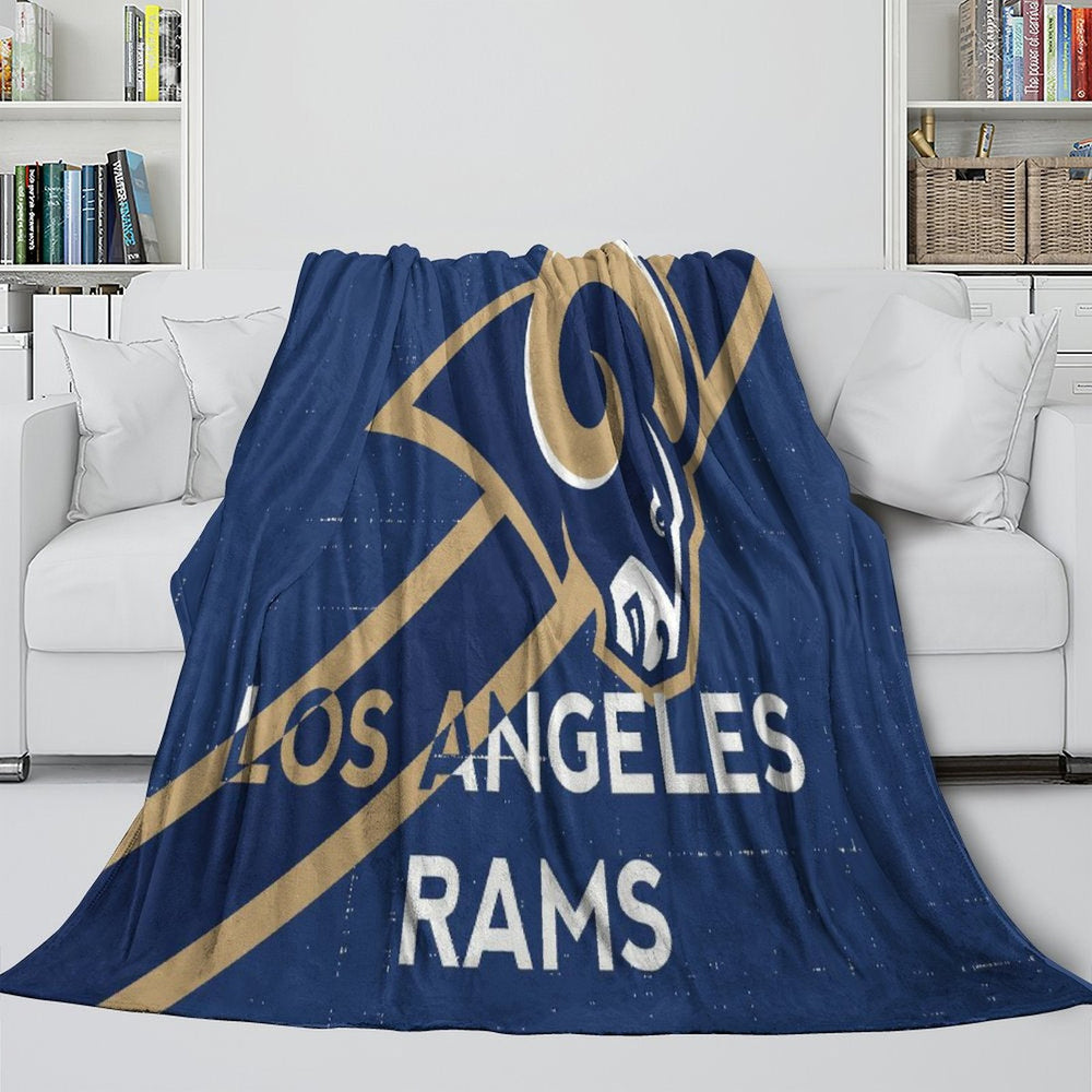 Los Angles Rams Blanket Flannel Fleece Throw Room Decoration (Online Order Only)