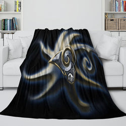 Los Angles Rams Blanket Flannel Fleece Throw Room Decoration (Online Order Only)