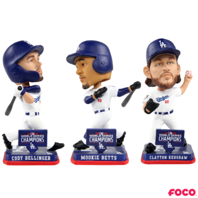 Los Angeles Dodgers 2020 World Series Champions Bobbleheads (ONLINE ORDER ONLY)