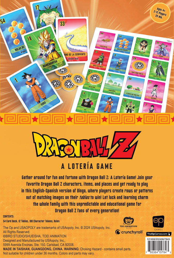 Lotería: Dragon Ball Z (ONLINE ORDER ONLY)