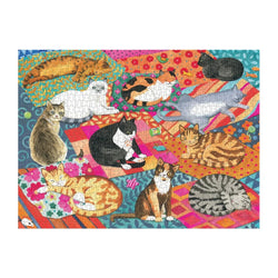 Lounging Cats 1000 Piece Jigsaw Puzzle Galison (ONLINE ORDER ONLY)