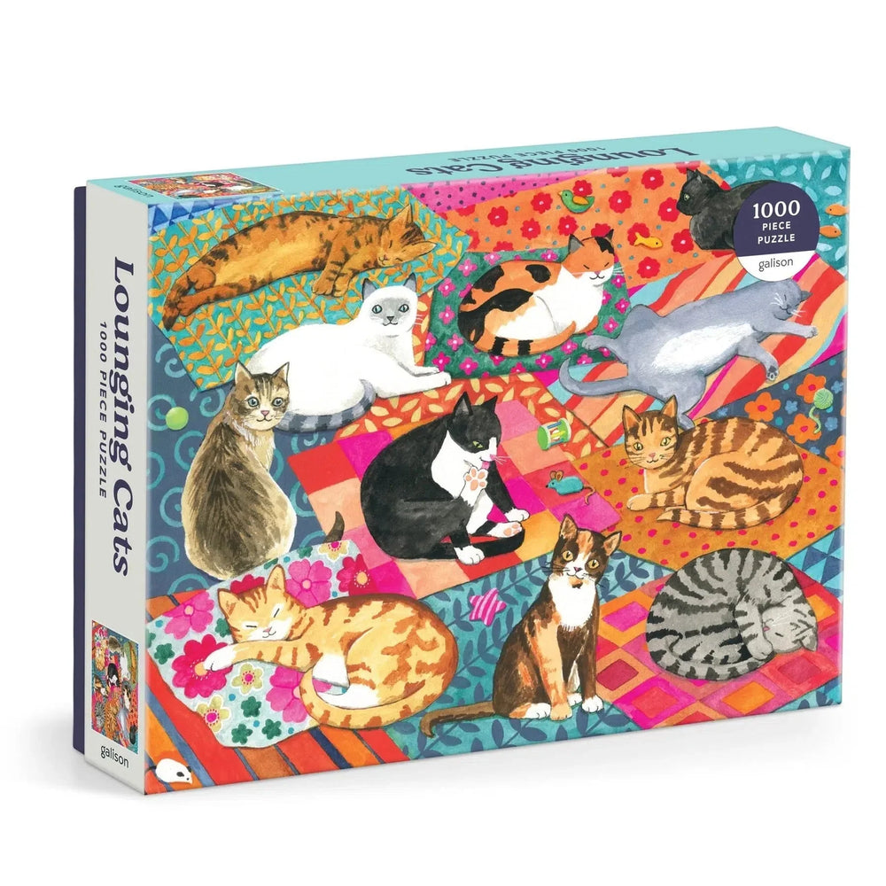 Lounging Cats 1000 Piece Jigsaw Puzzle Galison (ONLINE ORDER ONLY)