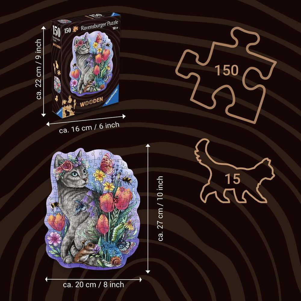 Lovely Cat 150 Piece Wood Jigsaw Puzzle Ravensburger (ONLINE ORDER ONLY)