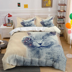 Lovely Animal Pet Cats Bedding Set Quilt Covers Without Filler (Online Order Only)