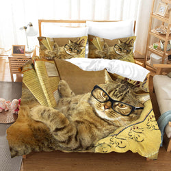 Lovely Animal Pet Cats Bedding Set Quilt Covers Without Filler (Online Order Only)