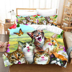 Lovely Animal Pet Cats Bedding Set Quilt Covers Without Filler (Online Order Only)