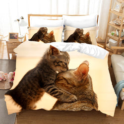 Lovely Animal Pet Cats Bedding Set Quilt Covers Without Filler (Online Order Only)