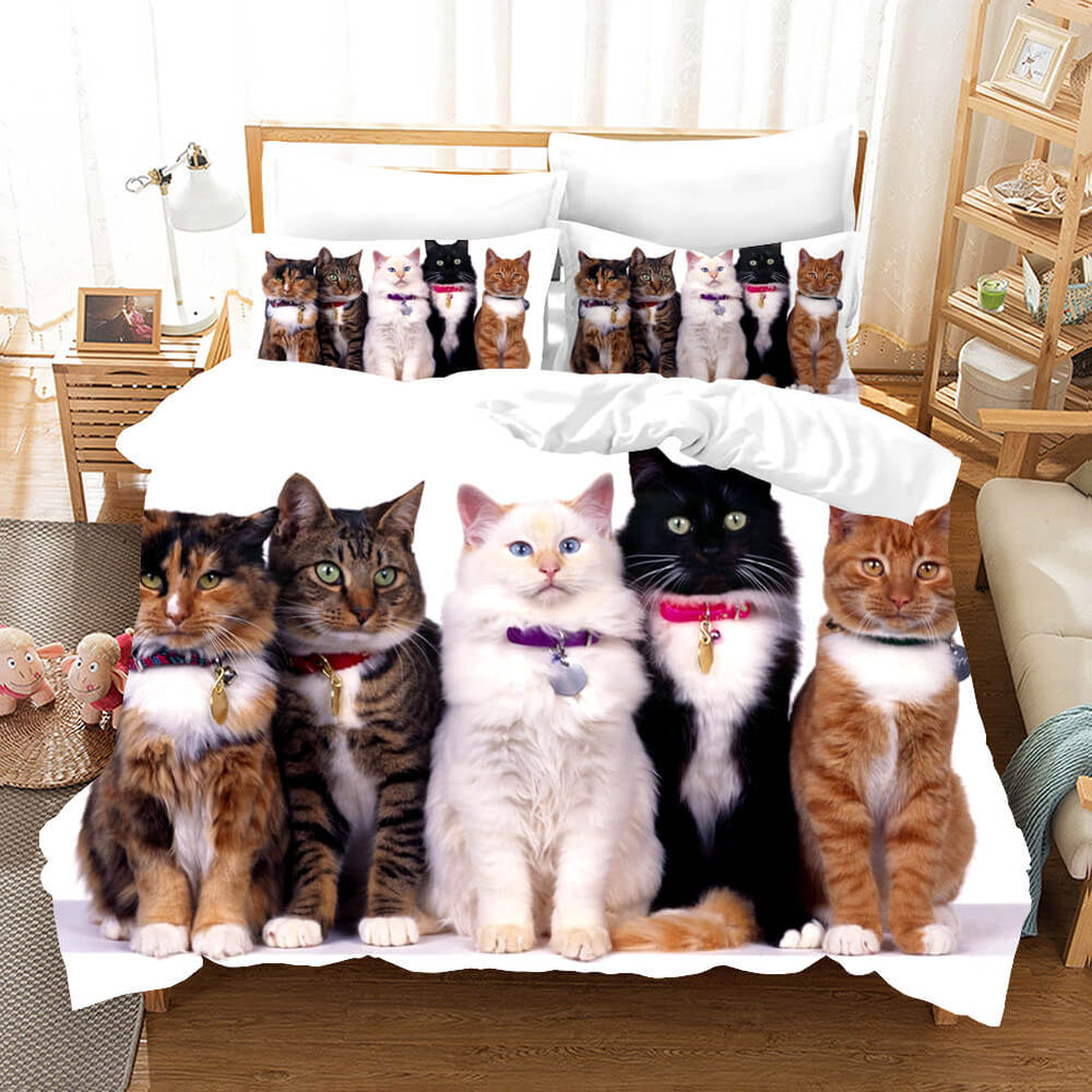 Lovely Animal Pet Cats Bedding Set Quilt Covers Without Filler (Online Order Only)