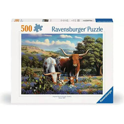 Loving Longhorns 500 Piece Jigsaw Puzzle Ravensburger (ONLINE ORDER ONLY)