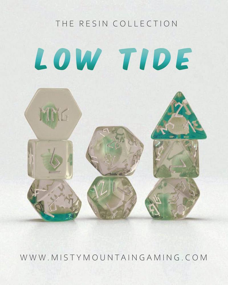 Low Tide Resin Dice Set (ONLINE ORDER ONLY)