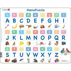 Lower & Upper Case Alphabet 52 Piece Tray Jigsaw Puzzle Larsen