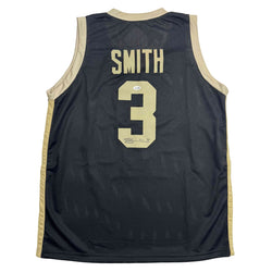 Autographed/Signed Braden Smith Purdue Black College Basketball Jersey JSA COA