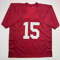 Autographed/Signed Darius Hanks Alabama Red College Football Jersey PSA COA