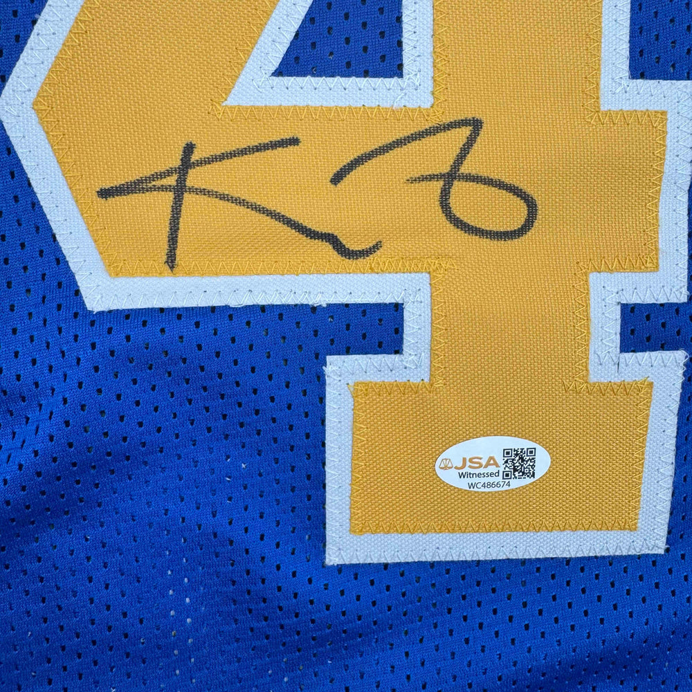 Autographed/Signed Kevin Garnett Blue Farragut High School Basketball Jersey Beckett BAS COA