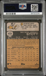 2022 TOPPS HERITAGE BRYSON STOTT  #605 - PSA 10 ROOKIE CARD (Online Order Only)