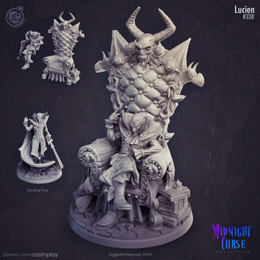 3D Printed Cast n Play Midnight Curse - Lucien 28mm 32mm D&D (Online Only)