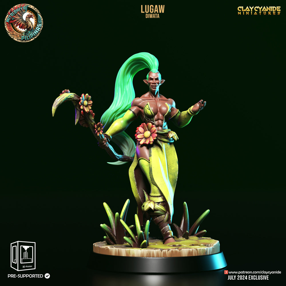 3D Printed Clay Cyanide Diwata Set Philippine Mythology 28 32 mm D&D (Online Only)
