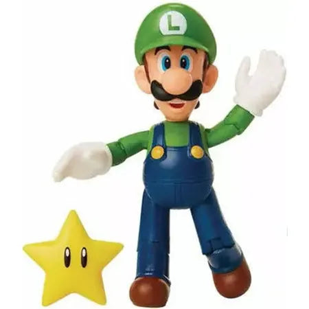 SUPER MARIO Action Figure 2.5 Inch Luigi with Star Accessory Collectible Toy (Online Order Only)