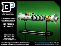Luke Skywalker Return of the Jedi Lightsaber w/ Stand - Custom MOC made with LEGO bricks (Online Order Only)