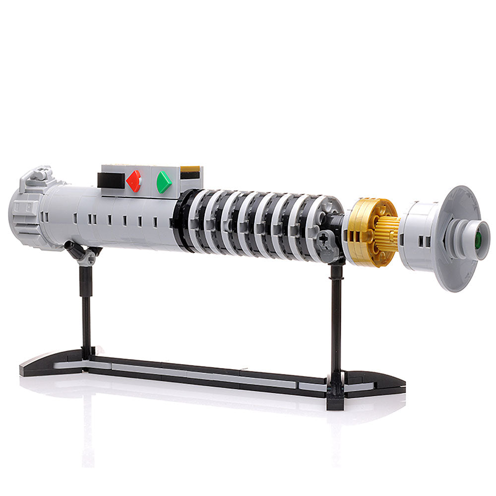 Luke Skywalker Return of the Jedi Lightsaber w/ Stand - Custom MOC made with LEGO bricks (Online Order Only)