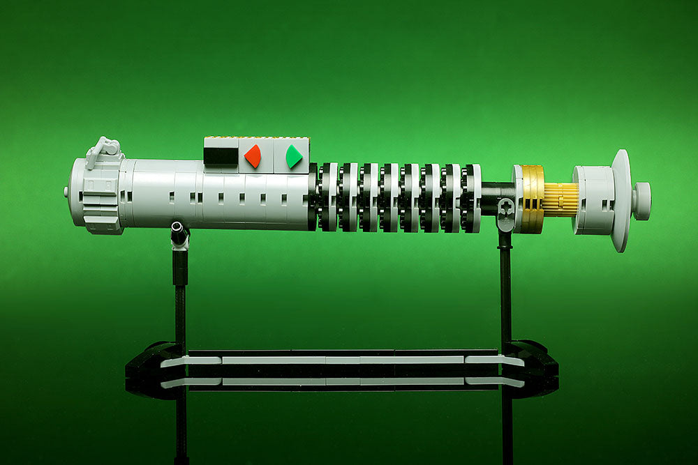 Luke Skywalker Return of the Jedi Lightsaber w/ Stand - Custom MOC made with LEGO bricks (Online Order Only)