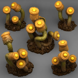 3D Printed Fantastic Plants and Rocks Luminous Plants 28mm - 32mm D&D Wargaming (Online Only)
