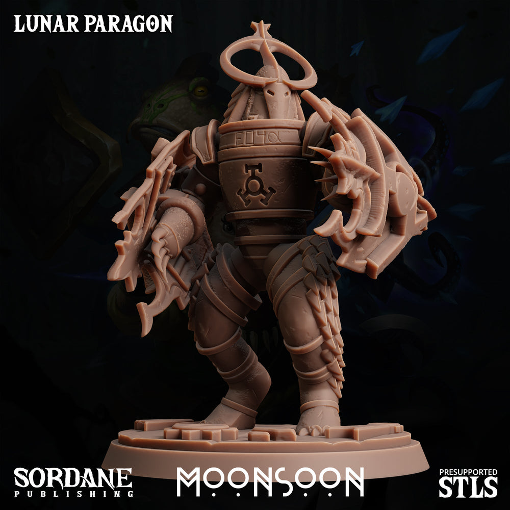 3D Printed Sordane Publishing Lunar Paragon Moonsoon 28 32mm D&D (Online Only)