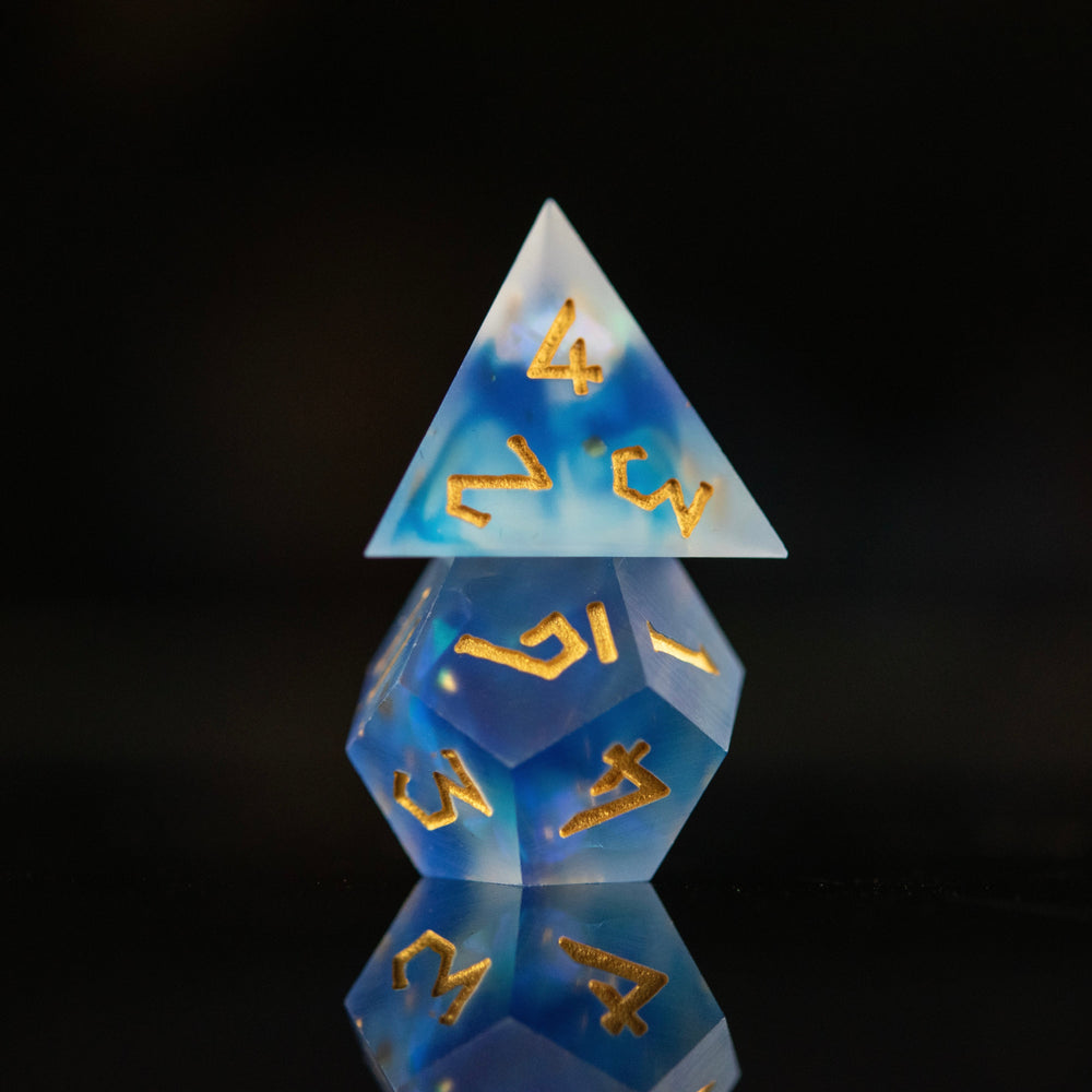 Pre-Order|| Lunar Veil Sharp-Edged Resin Dice Set