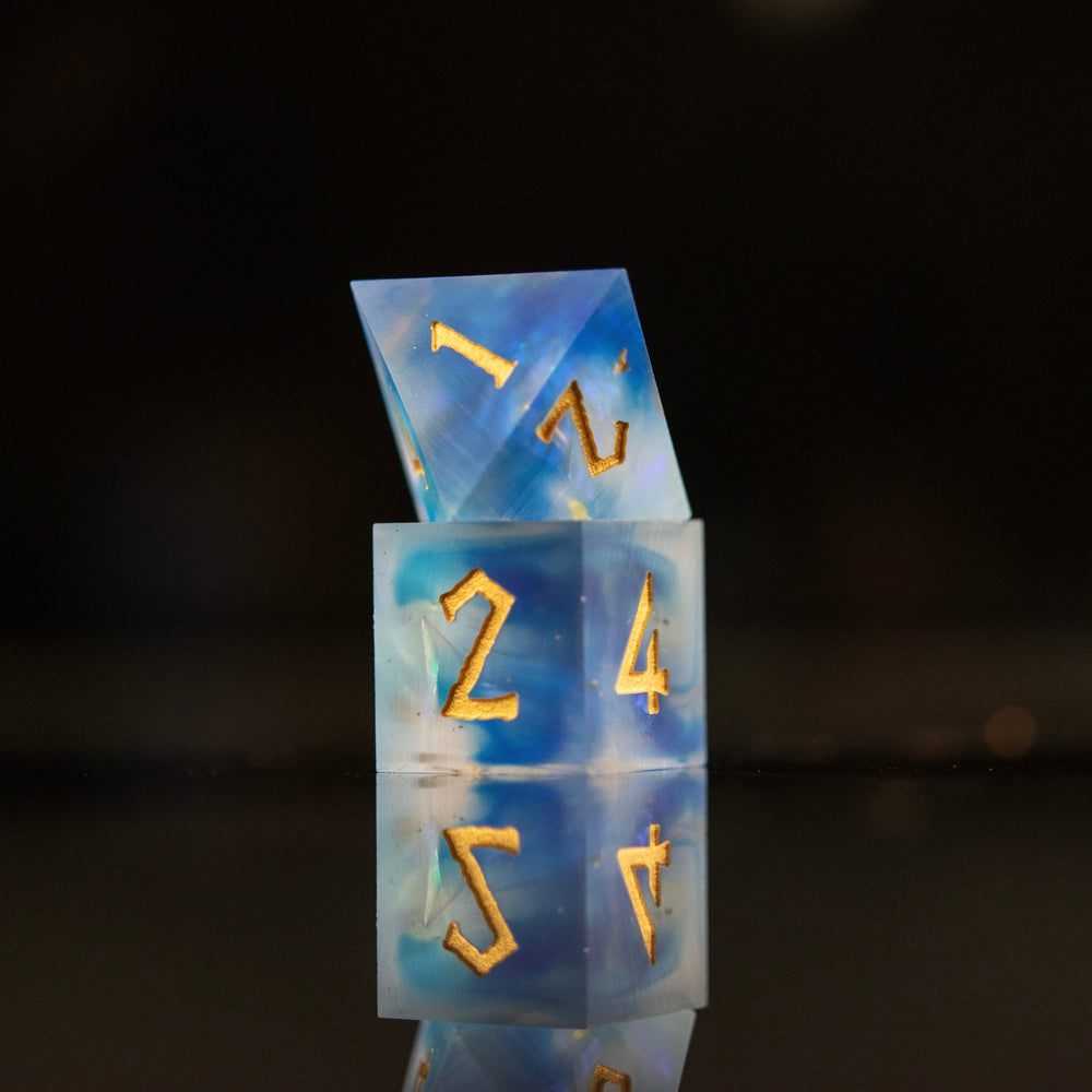 Pre-Order|| Lunar Veil Sharp-Edged Resin Dice Set
