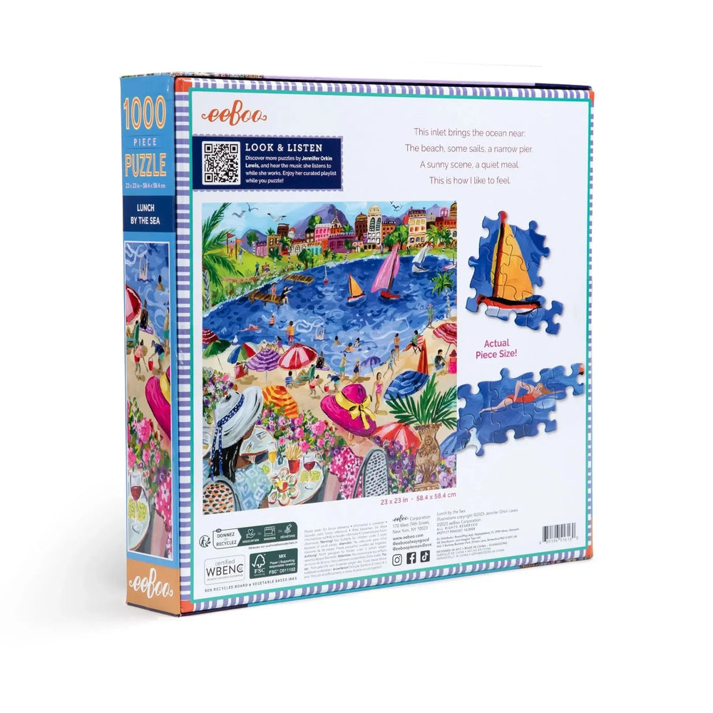 Lunch by the Sea 1000 Piece Jigsaw Puzzle eeBoo (ONLINE ORDER ONLY)