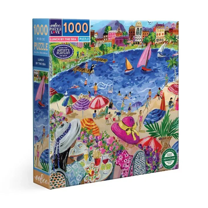 Lunch by the Sea 1000 Piece Jigsaw Puzzle eeBoo (ONLINE ORDER ONLY)