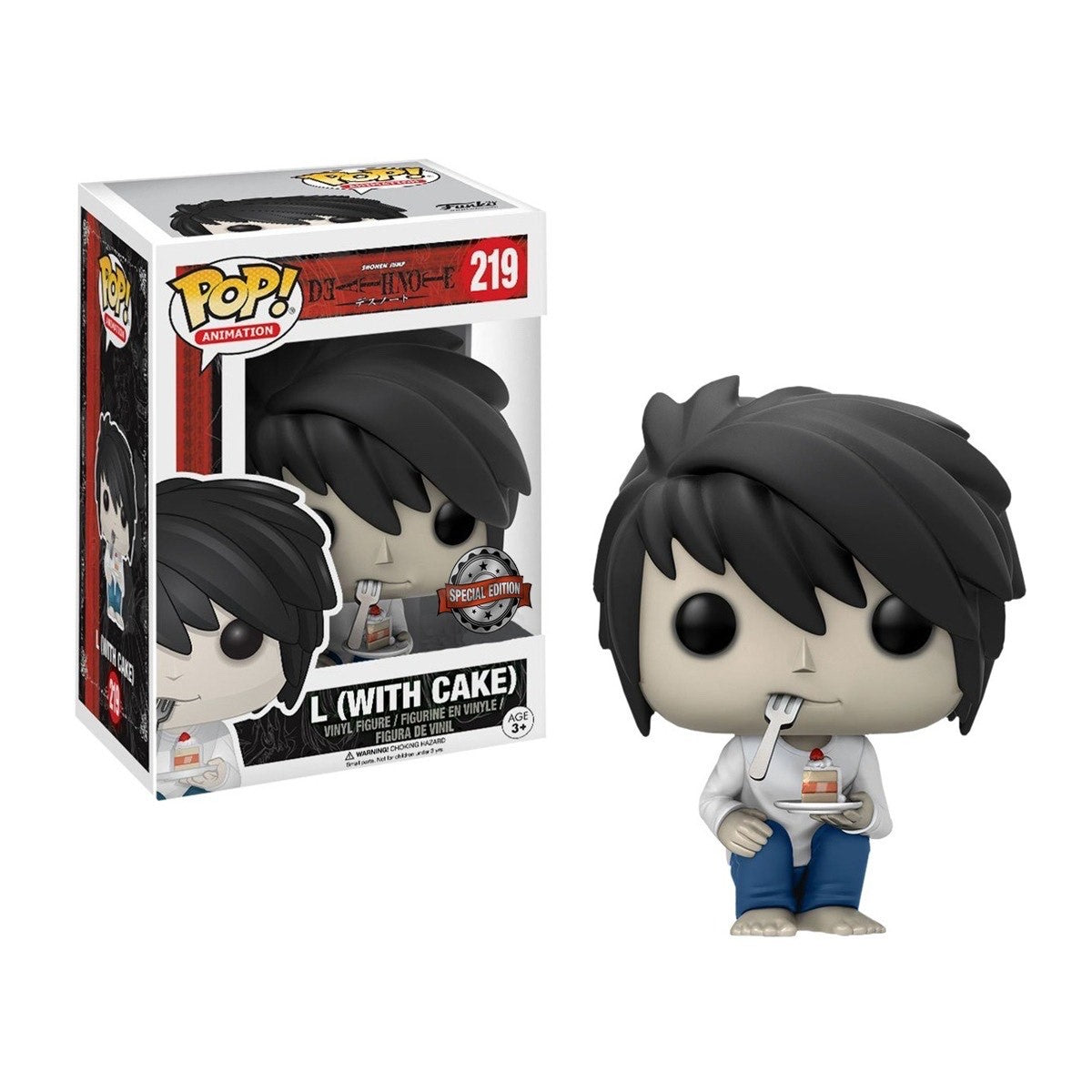 Funko POP! Death Note - L with Cake Vinyl Figure #219 Special Edition Exclusive [READ DESCRIPTION] (ONLINE ORDER ONLY)