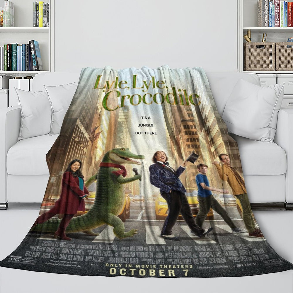 Lyle Lyle Crocodile Blanket Pattern Flannel Throw Room Decoration (Online Order Only)