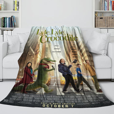 Lyle Lyle Crocodile Blanket Pattern Flannel Throw Room Decoration (Online Order Only)