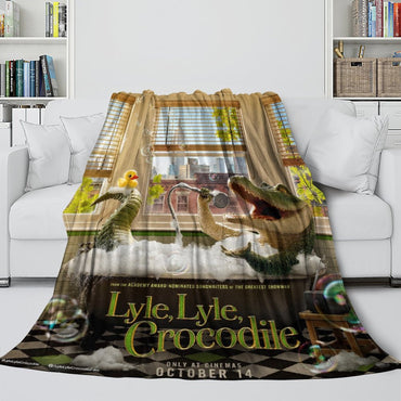 Lyle Lyle Crocodile Blanket Pattern Flannel Throw Room Decoration (Online Order Only)