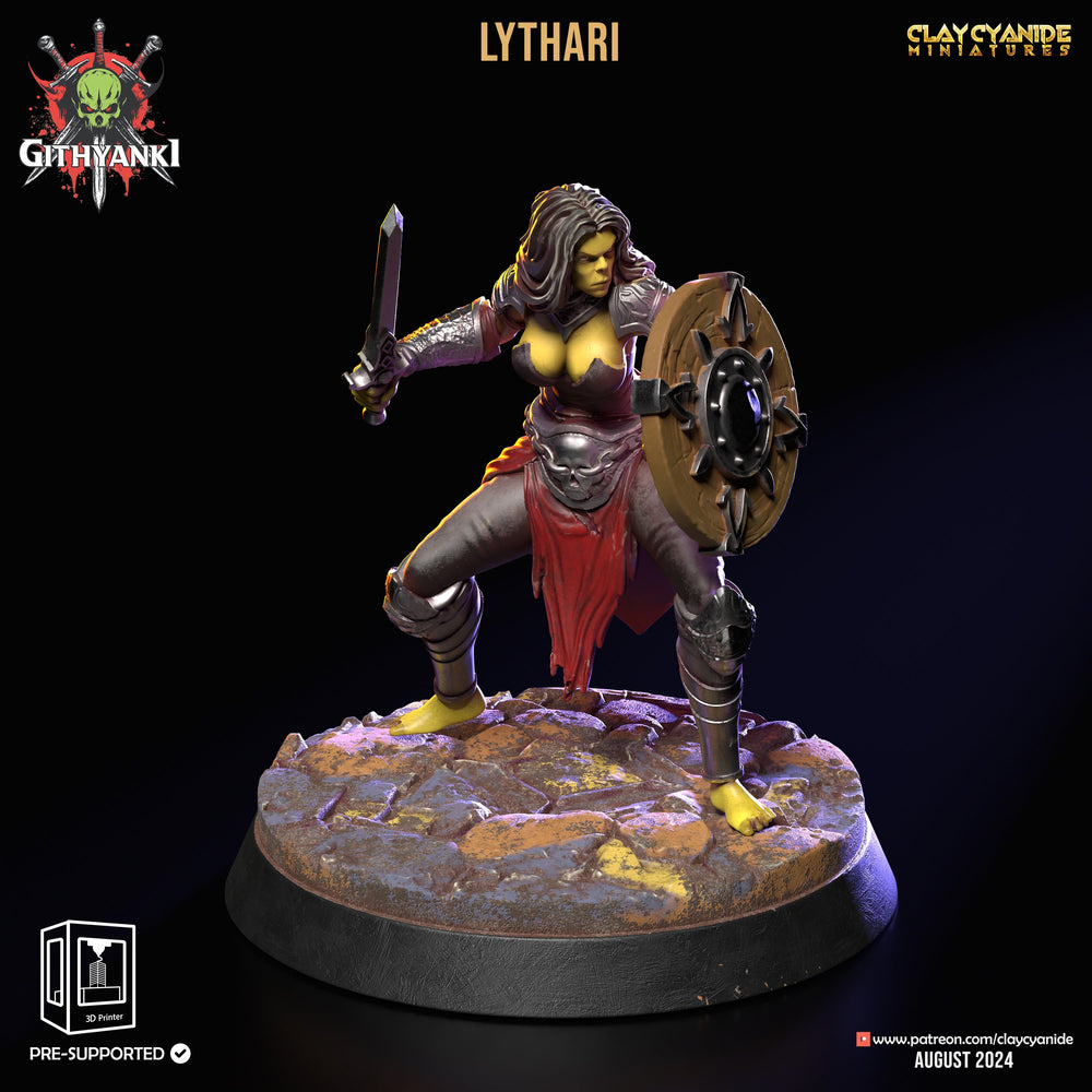 3D Printed Clay Cyanide Githyanki Warriors Set 28 32 mm D&D (Online Only)