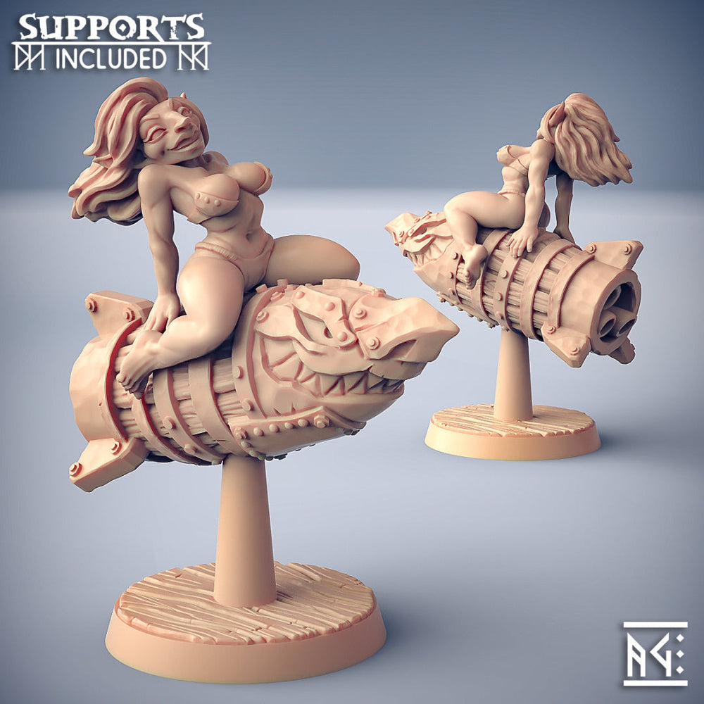 3D Printed Artisan Guild Lyzz Kaboom - Goblin Beauty Sparksoot Goblin Set 28mm 32mm (Online Only)