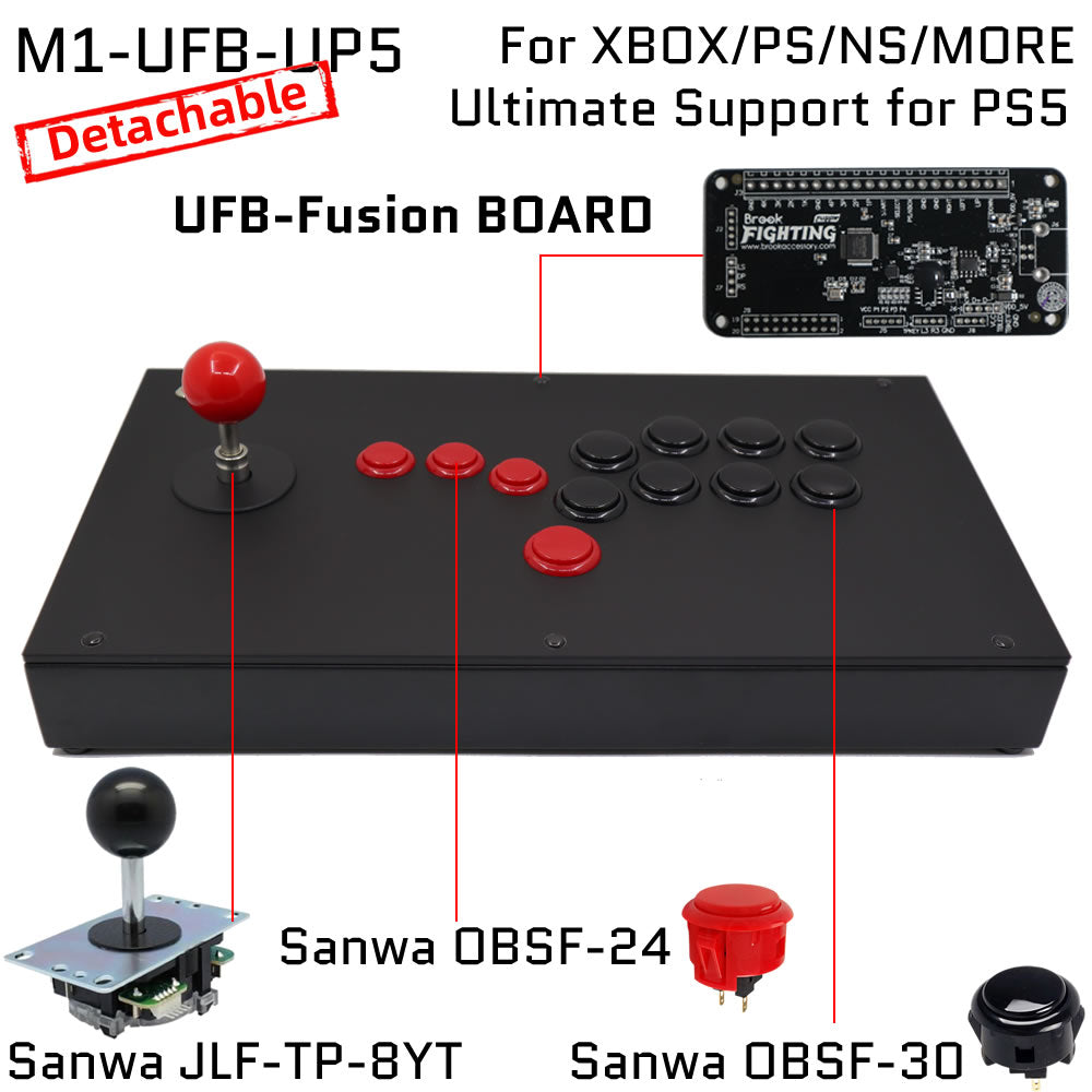 FightBox M1 All Button Leverless Arcade Game Controller for PC/PS/XBOX/SWITCH (Online Only)