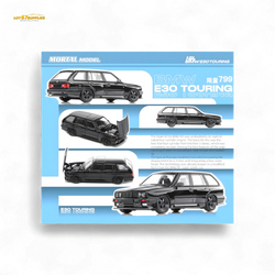 (Pre-Order) Mortal BMW E30 Crock - Openable Hood - Cambered in Full Black 1:64 (ONLINE ORDER ONLY)