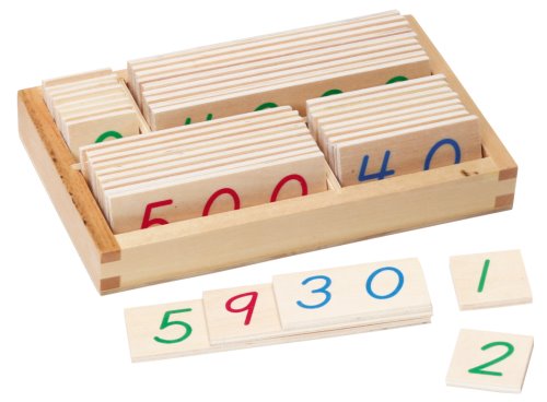 Small Wood Number Cards & Box 0-9000 (ONLINE ORDER ONLY)