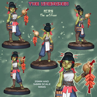 Meirin the Artificer – Goblin Artificer – Resin Tabletop Miniature (ONLINE ORDER ONLY)