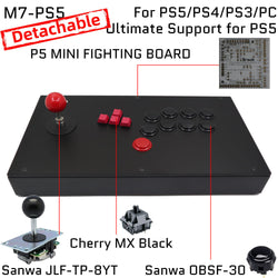 FightBox M7 Keyboard Button Leverless Arcade Game Controller for PC/PS/XBOX/SWITCH (Online Only)