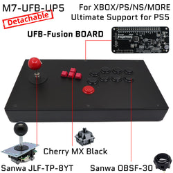 FightBox M7 Keyboard Button Leverless Arcade Game Controller for PC/PS/XBOX/SWITCH (Online Only)