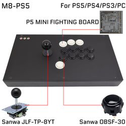 FightBox M8 Arcade Joystick Game Controller for PC/PS/XBOX/SWITCH (Online Only)