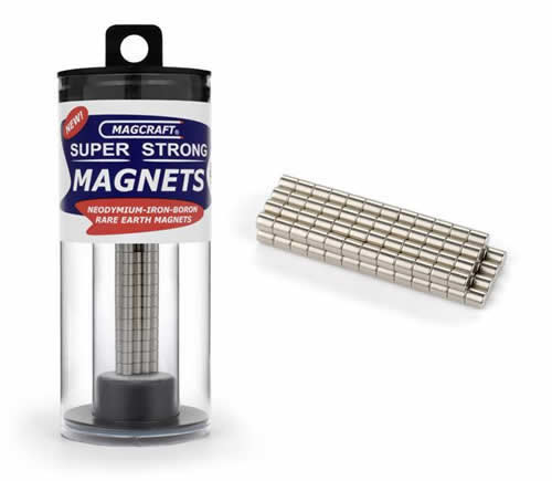 MACNSN0658 Rare Earth Magnet Rods 0.125 in. Diameter 100-Count (ONLINE ORDER ONLY)