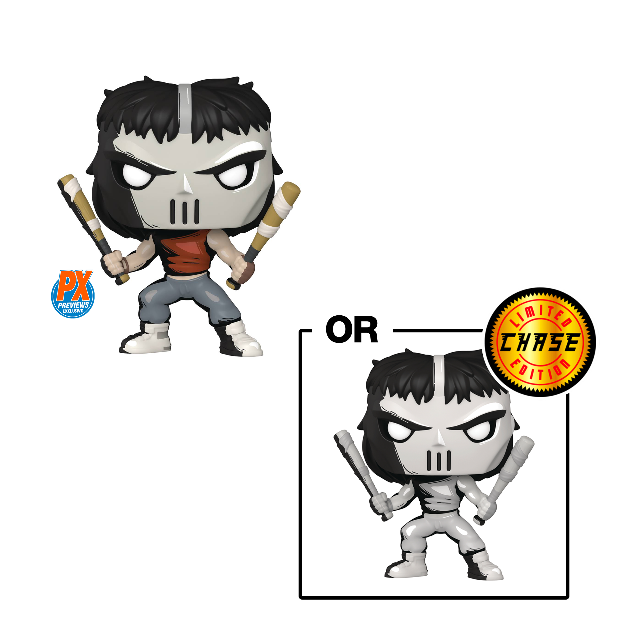 Funko POP! Teenage Mutant Ninja Turtles - Casey Jones (Comic Version) Vinyl Figure #36 Preview Exclusives (PX) (ONLINE ORDER ONLY)