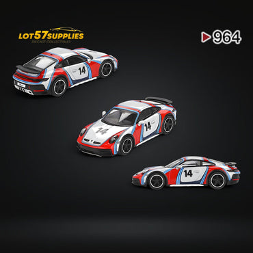 (Pre-Order) Mini-GT Porsche 911 Dakar “Rally 1974” Ice Grey Metallic 1:64 MGT00964 (ONLINE ORDER ONLY)