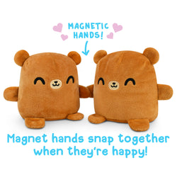 TeeTurtle Reversible Bear: Brown Plushmate (Mini) (ONLINE ORDER ONLY)