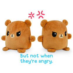 TeeTurtle Reversible Bear: Brown Plushmate (Mini) (ONLINE ORDER ONLY)