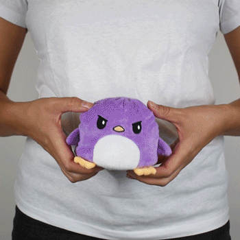 TeeTurtle Reversible Penguin: Blue/Purple Plushmate (Mini) (ONLINE ORDER ONLY)